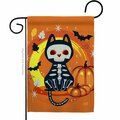 Patio Trasero 13 x 18.5 in. Halloween Black Cat Garden Flag with Fall Double-Sided Decorative Vertical Flags PA3910412